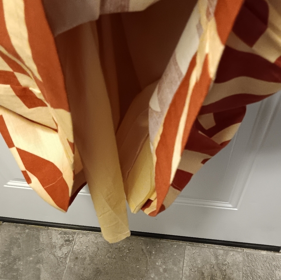 Mon Renn| *Missing* Hook Surreal Midi Dress 100% Cotton Abstract Print US M Tag - Picture 7 of 13